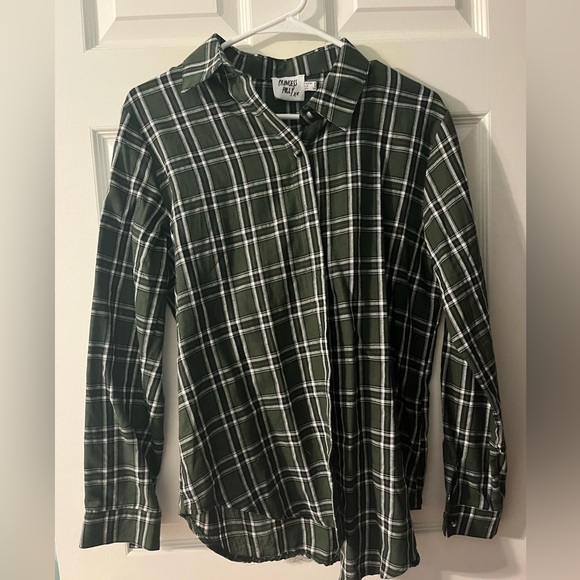 Plaid Princesses Polly Button Up - Picture 2 of 3